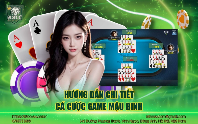 Mậu Binh - Hướng dẫn chuẩn từ cao thủ tại nhà cái K8CC 3 Hướng dẫn chi tiết cá cược game mậu binh
