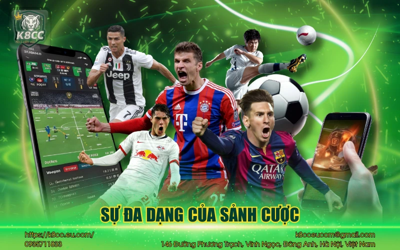 Sự đa dạng của sảnh cược