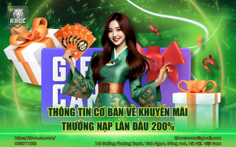Thưởng nạp lần đầu 200% - Tối đa 8.888K cho tân binh 2 Thông tin cơ bản về khuyến mãi thưởng nạp lần đầu 200%